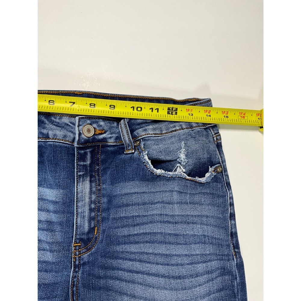 KanCan Mid Rise Ankle Skinny Jeans Distressed KC8376D Blue Size 11/29 - Picture 5 of 16
